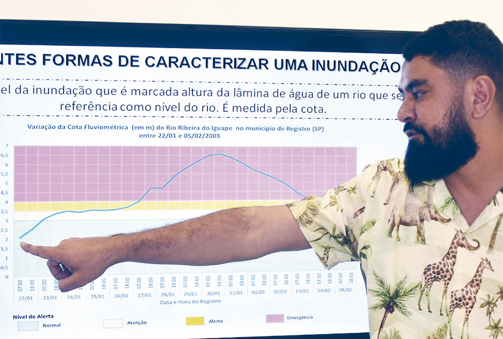 O professor e geógrafo Raul Reis Amorim, coordenador do projeto: inundação de retorno é pouco notificada pelas autoridades