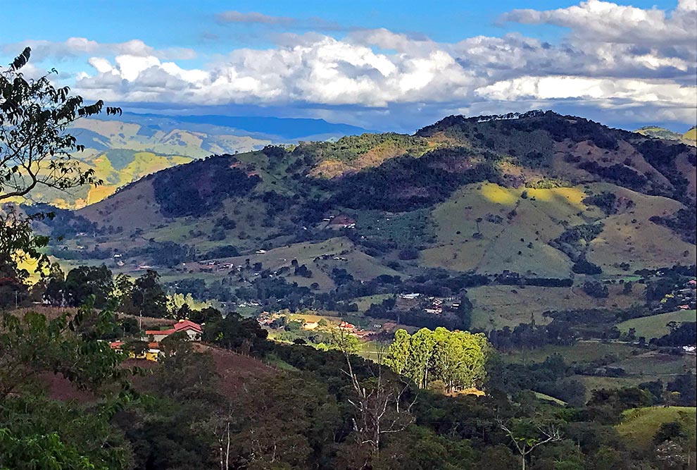 Vista parcial da cidade mineira de Gonçalves: pesquisadores desenvolvem projeto de extensão no município