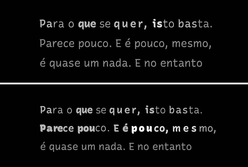 As mesmas frases apresentadas em diferentes formas: ampliando o potencial da linguagem escrita para reproduzir emoções