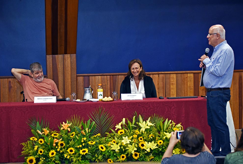 A mesa “Literatura x Teatro x Cinema” marcou o encerramento da temporada de Paiva como artista residente do IdEA, em uma programação que incluiu palestras e oficinas