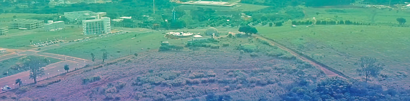 Imagem de drone da área que compreende a extensão da Fazenda Argentina