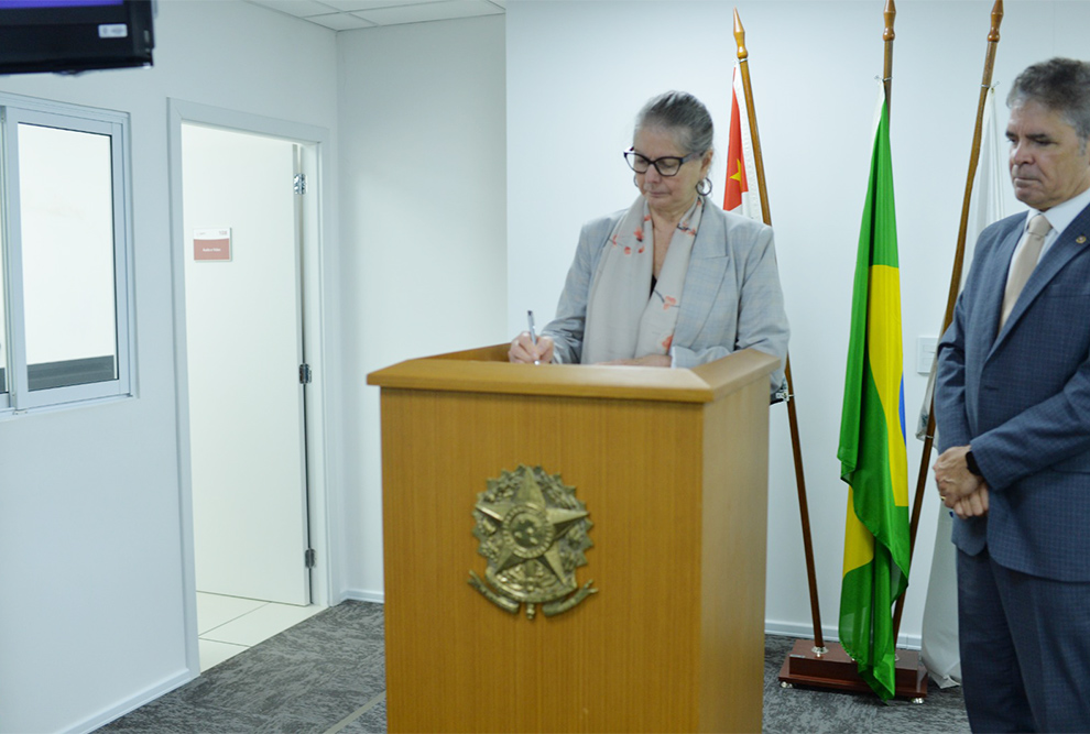 Cerimônia de assinatura do Termo de Cooperação Técnica, na sede do Ministério Público do Trabalho, em Campinas  