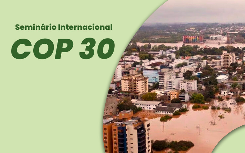 Cameja organiza o seminário internacional "COP 30 – É possível chegar aos resultados decisivos de que precisamos?"; inscrições serão aceitas até o dia 15 de agosto