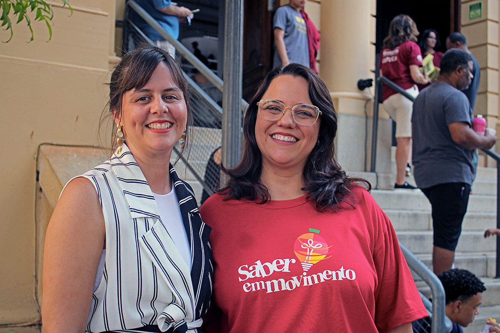 A diretora de ensino do colégio, Renata Altenfelder Garcia Gallo (à esquerda) e a diretora executiva de Ensino Pré-Universitário da Unicamp, Cristiane Megid: iniciativa é um instrumento de definição 