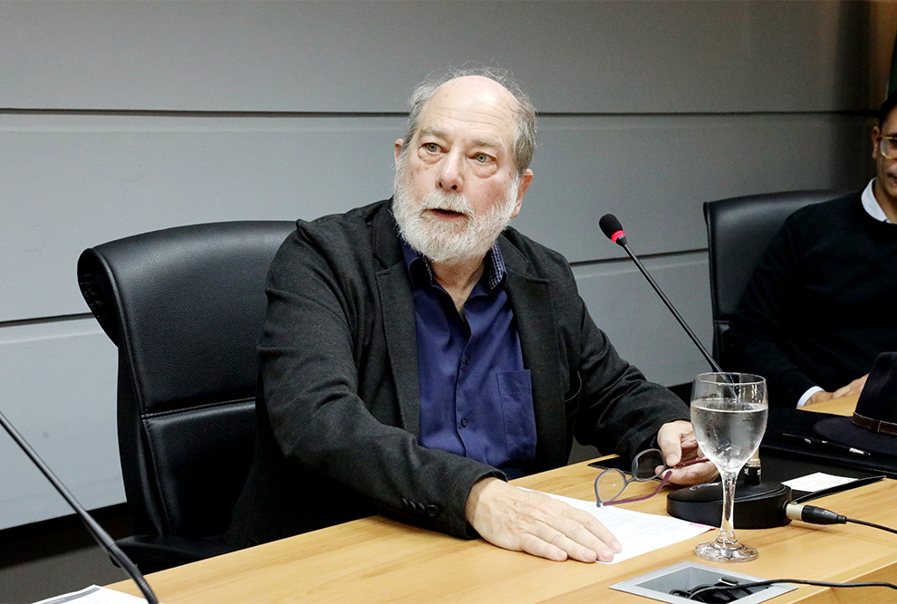 A emoção do homenageado Thomas Lewinsohn contagiou os presentes