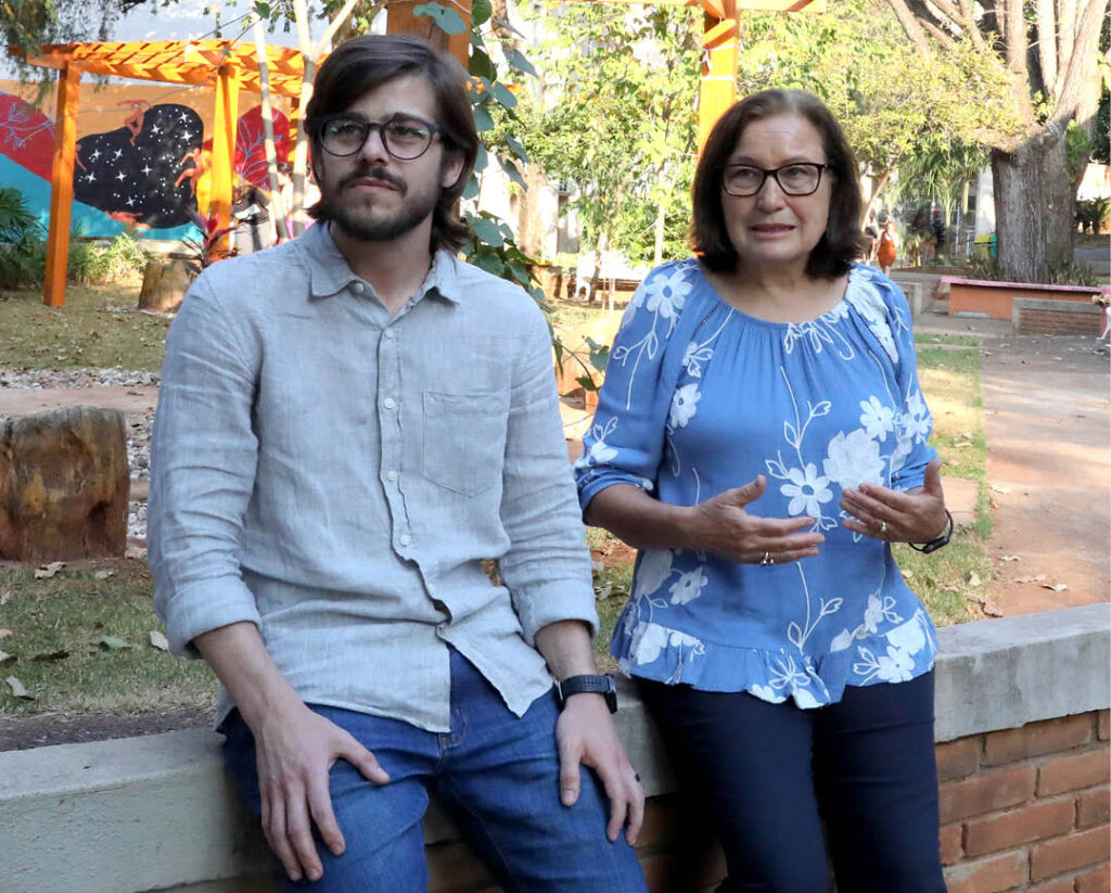 O cientista social Felipe Ferrari da Costa, autor da tese, e sua orientadora, professora Marilda de Menezes: agronegócio como campo de poder