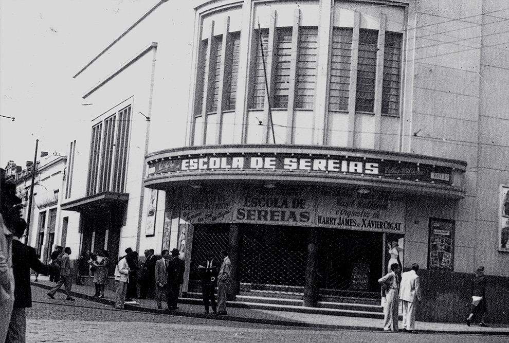 Prédio na rua Barão de Jaguara na década de 1960