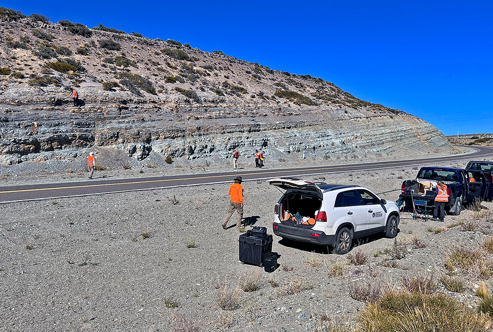 Trabalho de campo na Argentina de equipe do IG