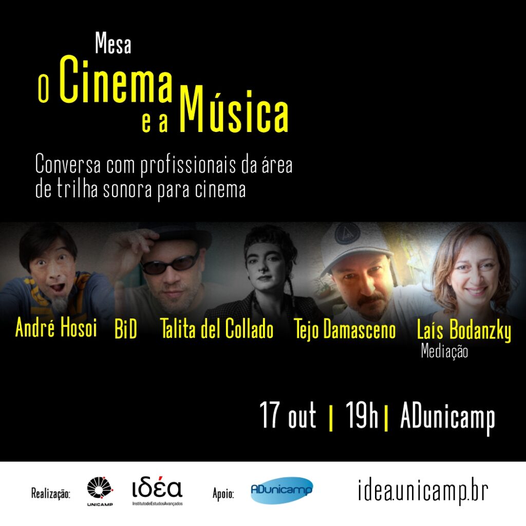 “O Cinema e a Música”: IdEA realiza mesa de conversa com Laís Bodanzky