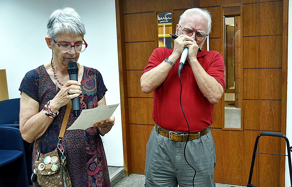 Eleonore Setz (à esquerda) casada com Benson há 40 anos