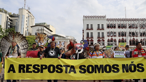 oito organizações que representam povos indígenas de norte a sul, ao descreverem as crises de biodiversidade e do clima, defendem que “a resposta somos nós”