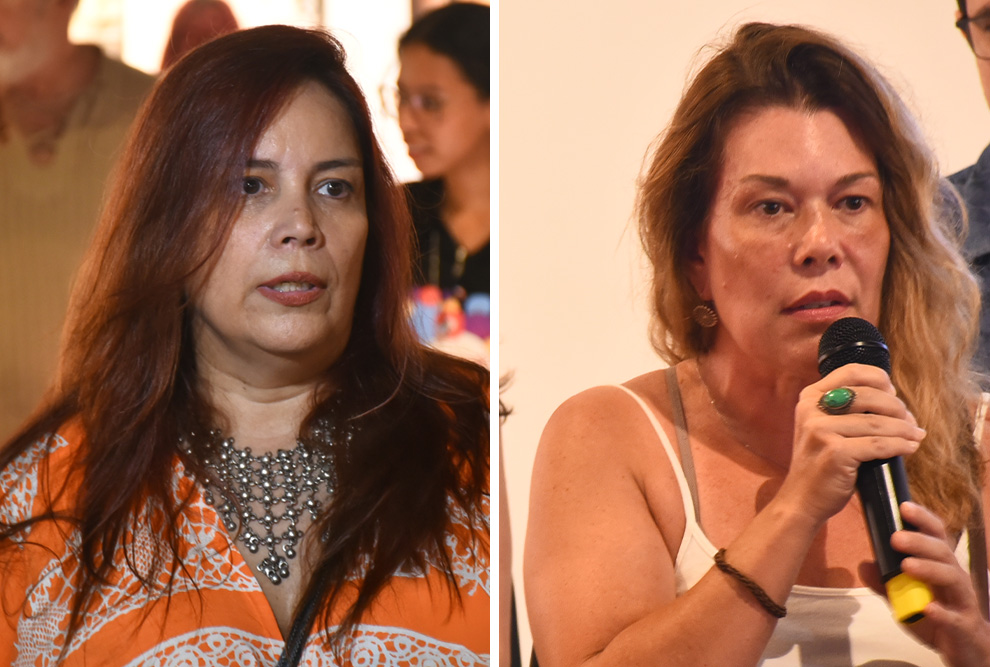 As autoras Fabiana Grassano (à esquerda) e Ana Paula Rodrigues de Melo 