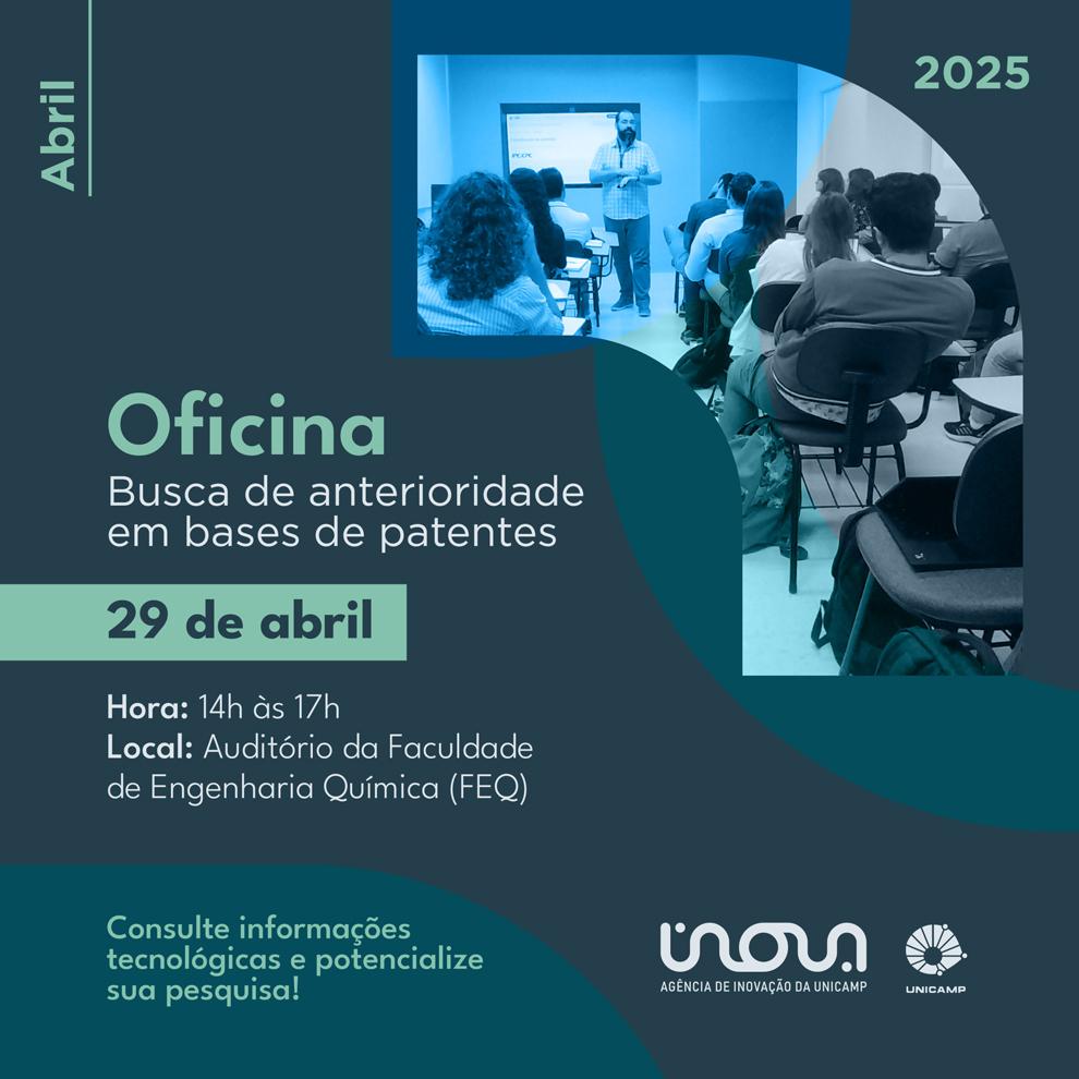 Inova Unicamp leva “Oficina de Busca de Anterioridade em Bases de Patentes" à FEQ