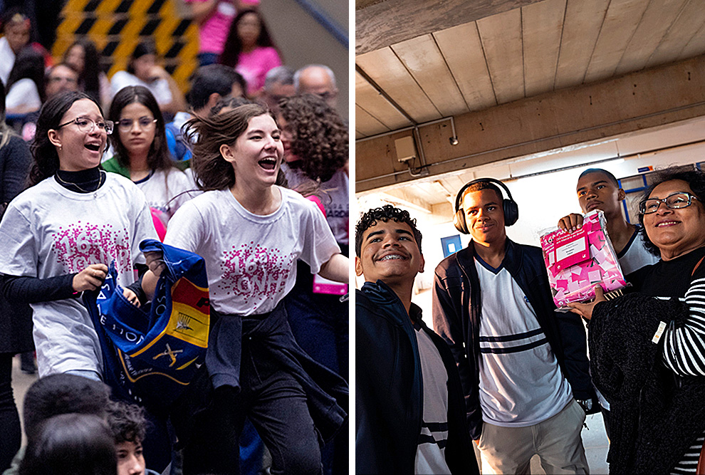 Estudantes comemoram durante a final de 2024; competição presencial está marcada para 30 e 31 de agosto, no campus da Unicamp
