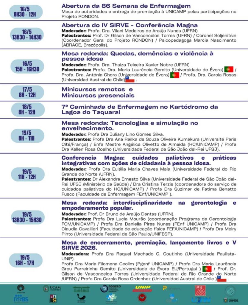 Unicamp sedia IV Seminário Internacional da Rede de Pesquisa sobre Vulnerabilidade, Saúde, Segurança e Qualidade de Vida do Idoso