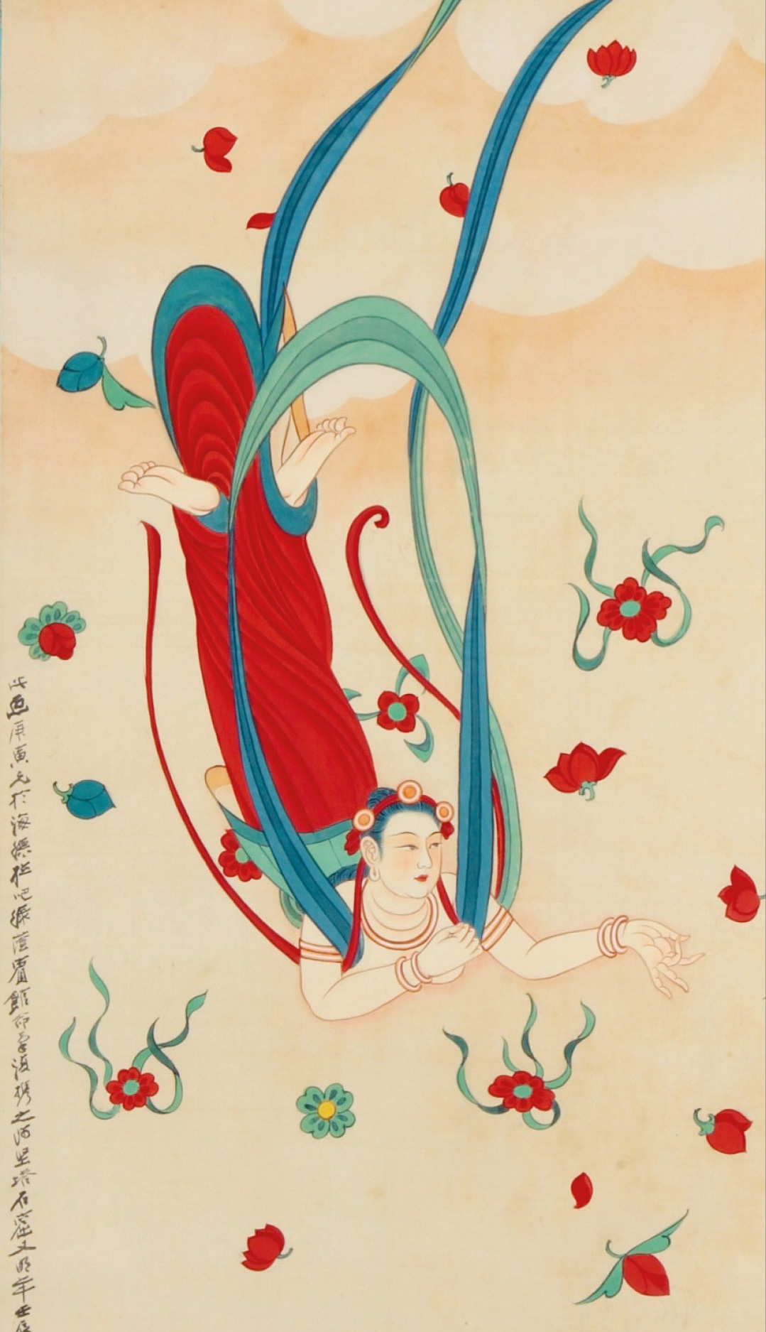 Anjo em estilo clássico chinês, obra de 1952: artista expôs em grandes museus no Brasil e no exterior