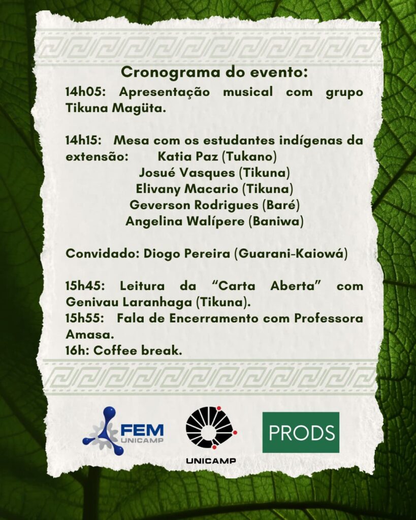 Estudantes indígenas da Unicamp apresentam suas vivências no Laboratório Indígena de Sustentabilidade