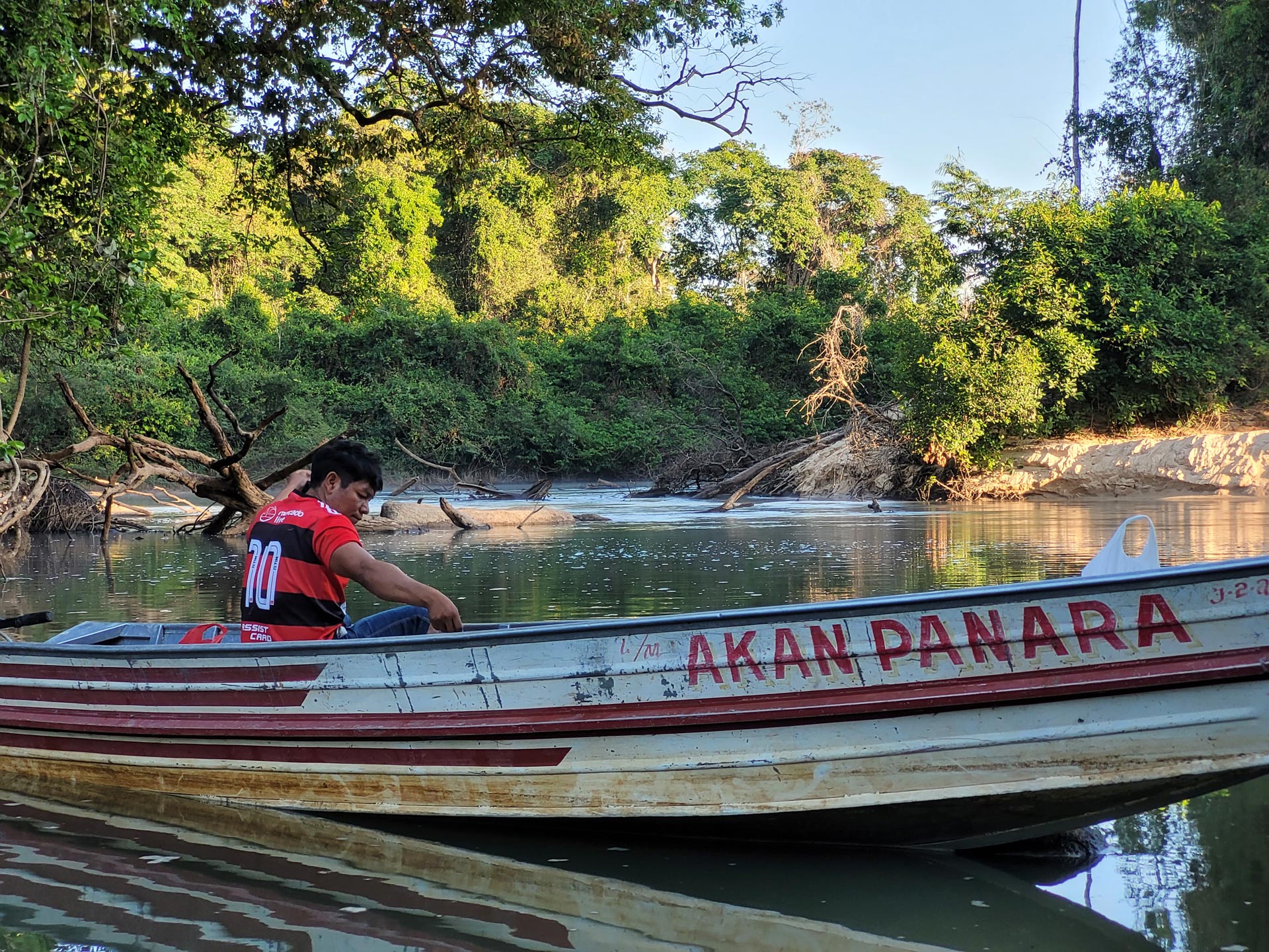 A equipe da SEC esteve na terra indígena Panará para a realização do documentário e das reportagens