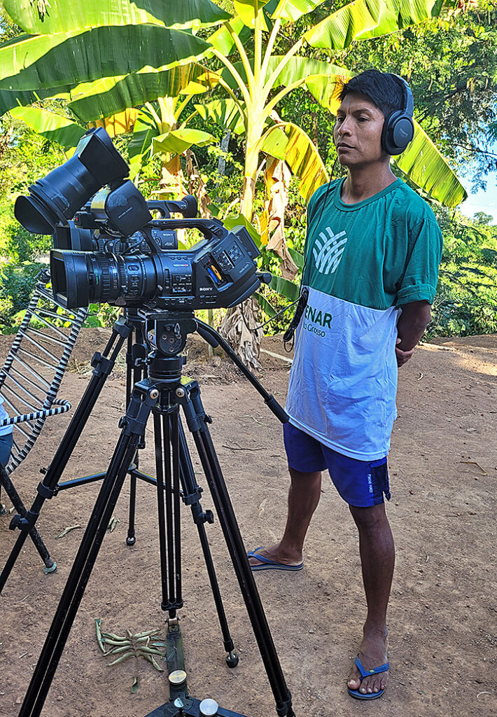 O jovem Krekiô Panará: produção de material audiovisutal