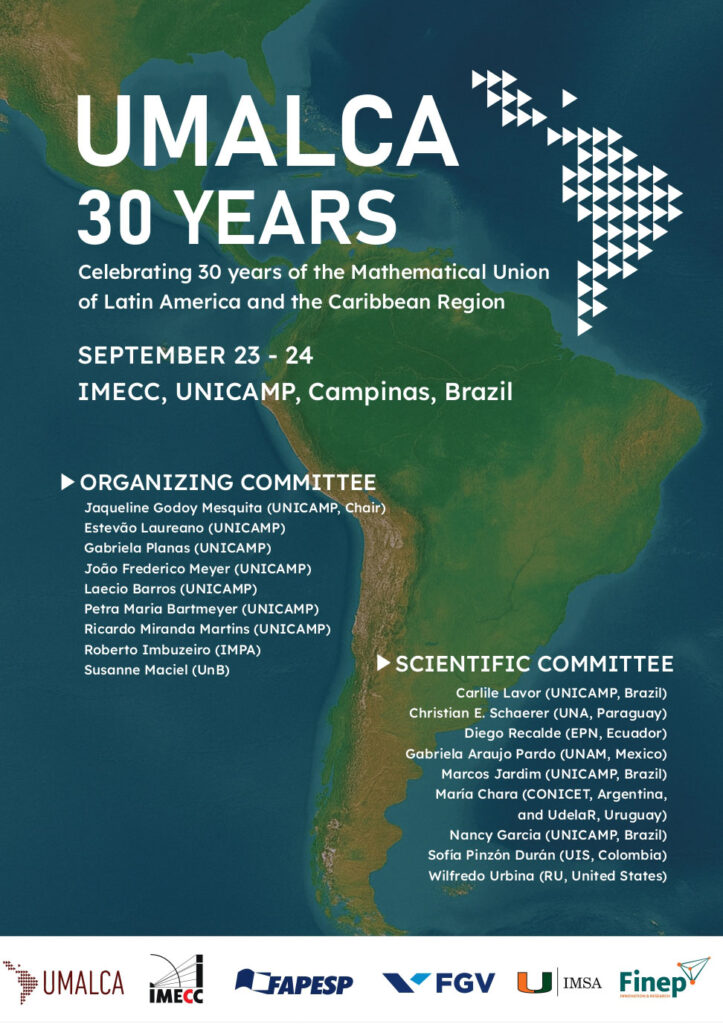 Evento no Imecc celebra 30 anos da União Matemática da América Latina e do Caribe