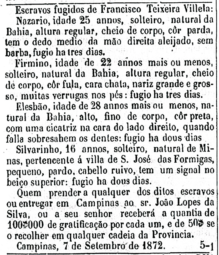 Gazeta de Campinas, edição 7 de setembro de 1872