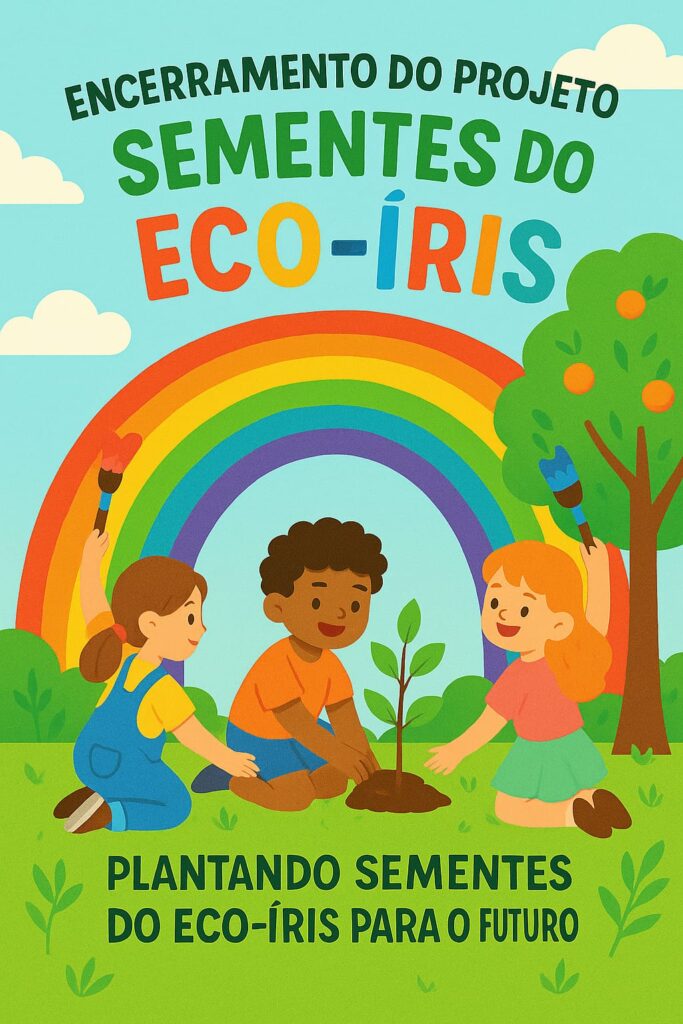 Crianças e familiares encerram Projeto “Sementes do Eco-Íris” com o plantio de árvores