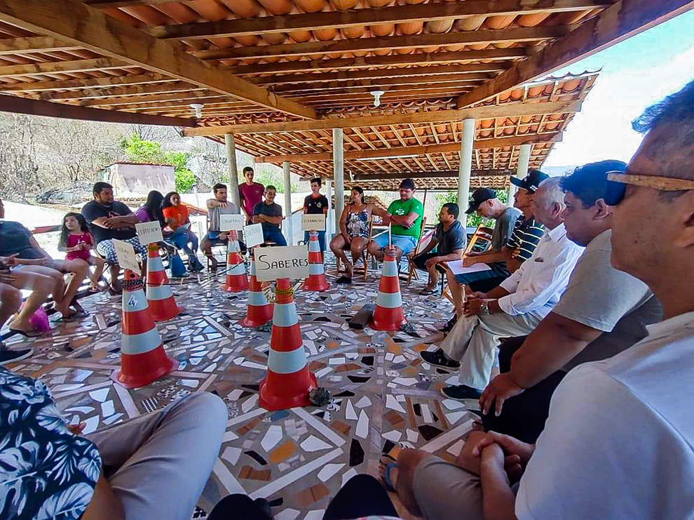 Mandala de referências culturais no Núcleo Quixadá; cada núcleo fará reunião local para apresentação dos resultados finais do projeto